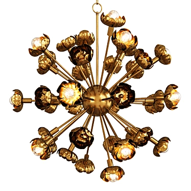 Elegant Adeline Chandelier 3D model image 1 