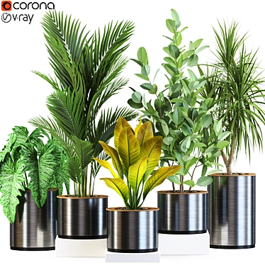 Green Oasis Collection: 547 Unique Plants 3D model image 1 