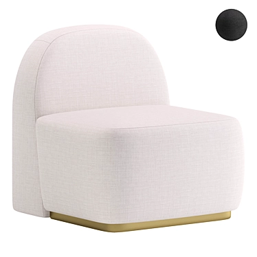 Elegant BILBAO Armchair: Modern Comfort for Your Home 3D model image 1 