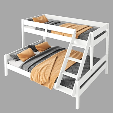 Versatile JYSK VESTERVIG Bunk Bed 3D model image 1 