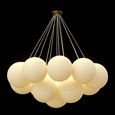 Elegant Anna Chandelier 3D model image 1 