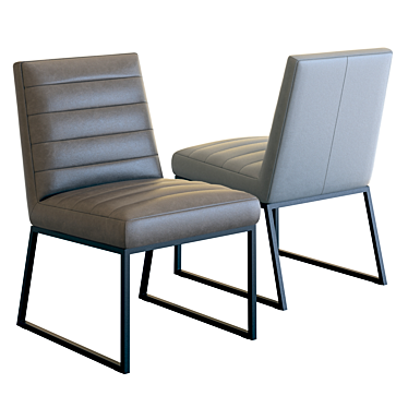 C&B Channel Dining Chair: Sleek Design, Premium Quality 3D model image 1 