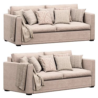Delavega Romo Sofa: Modern Elegance in your Living Room 3D model image 1 