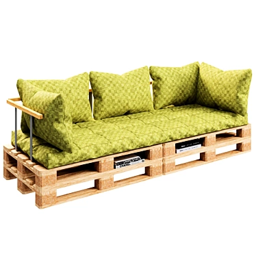 EcoPallet Sofa 3D model image 1 