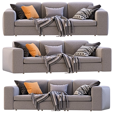 Poliform Dune 3-Seater Sofa 3D model image 1 