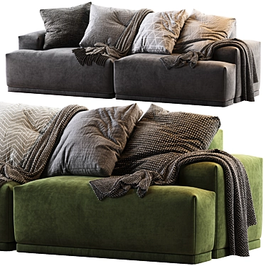 Modular Connect Sofa: Versatile Comfort & Style 3D model image 1 