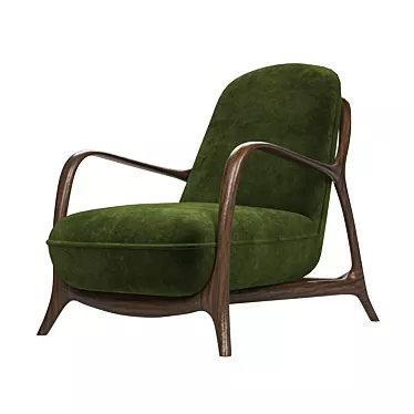 Italian Soft Chair: Elegant Comfort 3D model image 1 