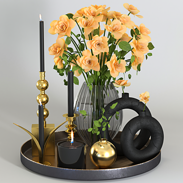 Versatile Decorative Set for Creative Spaces 3D model image 1 