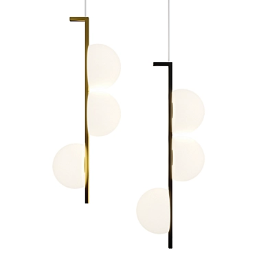 Elegant Arcanum Pendant Lights 3D model image 1 