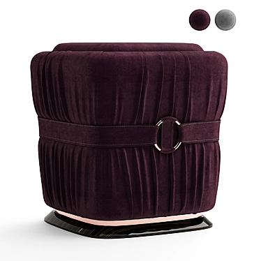 Luxury Diamond Pouf 3D model image 1 