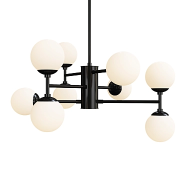 Dudley Chandelier: Elegant Lighting Accent 3D model image 1 