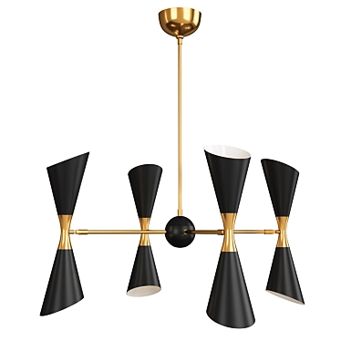 Elegant Fuentes Chandelier 3D model image 1 