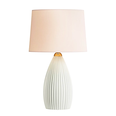 Dunelm Dorma Purity Dual Lit Ribbed Porcelain Table Lamp Porcelain