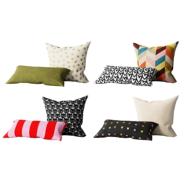 Cozy IKEA Pillow Collection 3D model image 1 