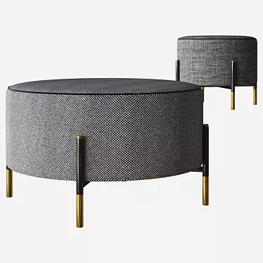 Kevin Pouf: Sleek and Stylish Seating 3D model image 1 