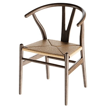 Vintage Classic: Wishbone Chair 3D model image 1 