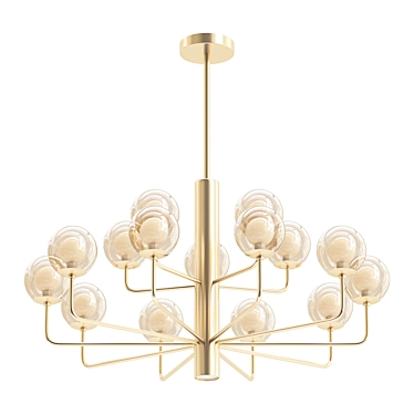 Elegant Glow: Galalini Chandelier 3D model image 1 