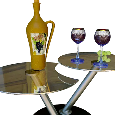  Elegant Wine Decor Set - Perfect for Any Occasion! 3D model image 1 