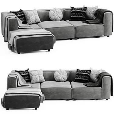 2015 Boconcept Sofa - Modern Comfort 3D model image 1 