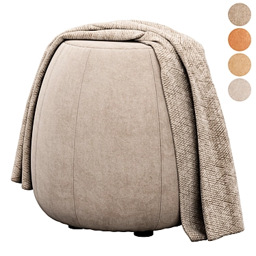 Arper Cozy Seat Pouf 3D model image 1 