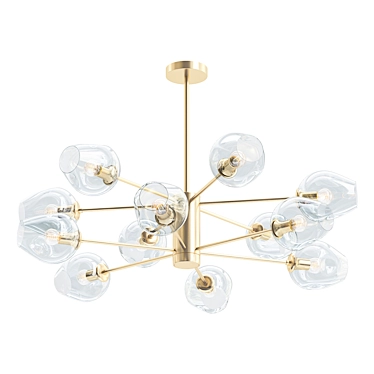 Nordic Elegance: Cardon Chandelier 3D model image 1 