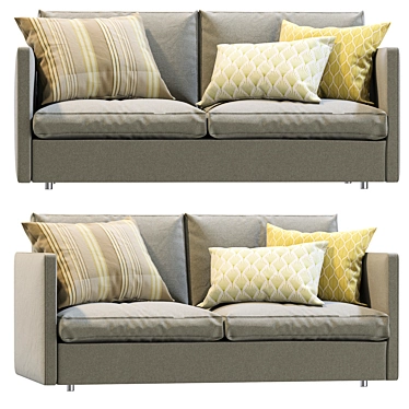 Modern West Elm Harris Sofa 3D model image 1 