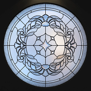 Round Stained Glass - 1000x1000mm Size 3D model image 1 