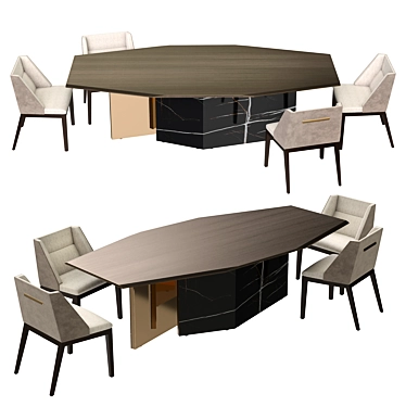 Reflex Table Group: Elegant Design, Stunning Craftsmanship 3D model image 1 