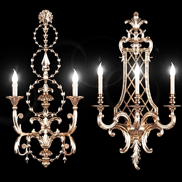 Eleganza: Roberto Giovannini Wall Light 3D model image 1 