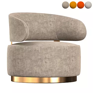 CARRIE Armchair: Stylish and Modern Furniture 3D model image 1 