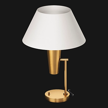 Exposior Brass Table Lamp - CB2 Paul McCobb 3D model image 1 