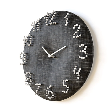 Stylish Seamstress Wall Clock 3D model image 1 