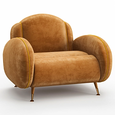 Modern Miller Armchair: Stylish Design 3D model image 1 