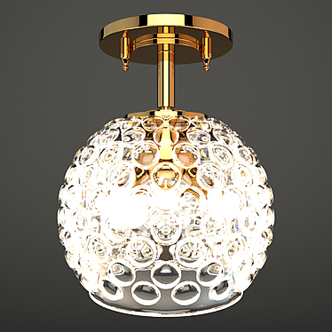 Czech Crystal Chandelier FEBA: Elegant Lighting Bliss 3D model image 1 