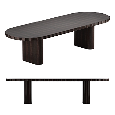 Modern Studio Table 3D model image 1 