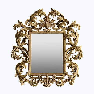 Title: Roberto Giovannini Art 1011 Mirror: Dual-Finish Lowpoly Masterpiece 3D model image 1 