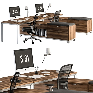 Elevate Ergo Office Set 42 3D model image 1 