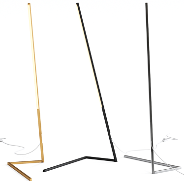 Sleek ONELINE Floor Lamp 3D model image 1 