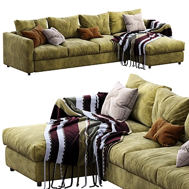 Stylish Ikea Vimle Sofa Set 3D model image 1 