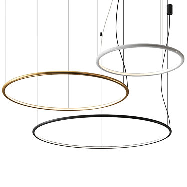 Title: Hoola Pendant Lamp: Captivating Colors & Versatile Design 3D model image 1 