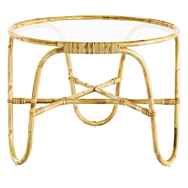 Sika-Design Charlottenborg Rattan Table 3D model image 1 