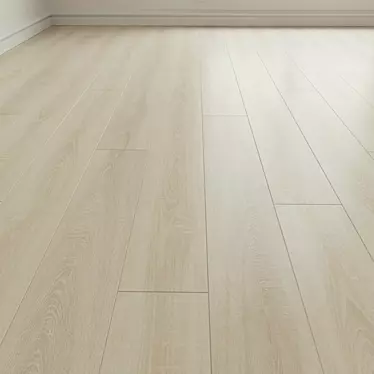 Premium Oak Laminate Flooring 3D model image 1 