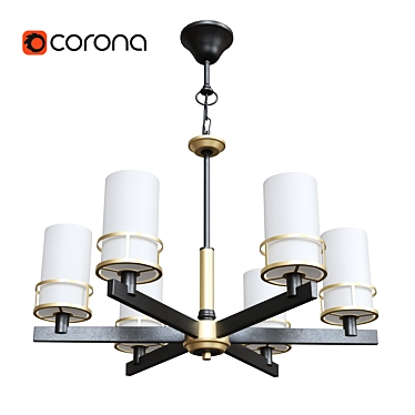 Stylish Chandelier for Designer Bedrooms 3D model image 1 