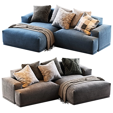 Modular Connect Sofa: Stylish and Versatile 3D model image 1 