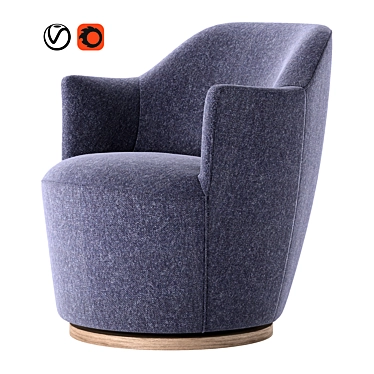 Aurora Chair: Stylish Seating in Various Colors 3D model image 1 