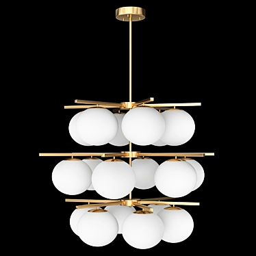 Elegant Retro Chandelier: Noa 3D model image 1 