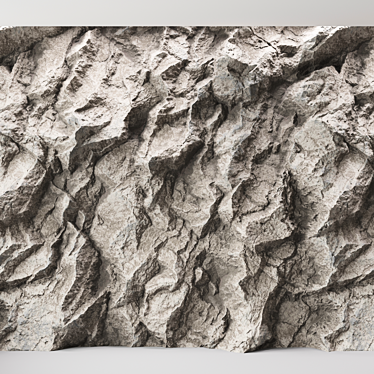 Seamless Rock Cliff Texture 3D model image 1 