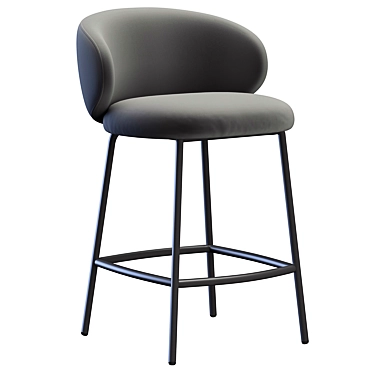 Tuka CB Bar Stool: Modern and Stylish 3D model image 1 