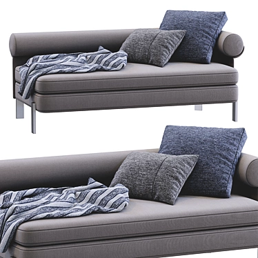 Elegant Chaise Lounge: Matia by Minotti 3D model image 1 