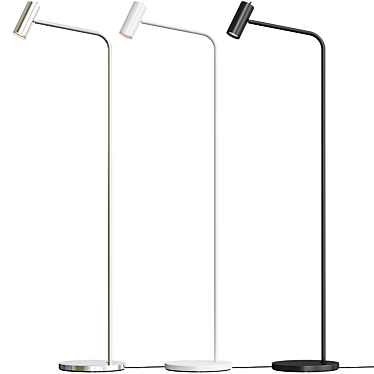 Modern Nickel Virrmo Lamp: A Stylish Addition to Your Space 3D model image 1 